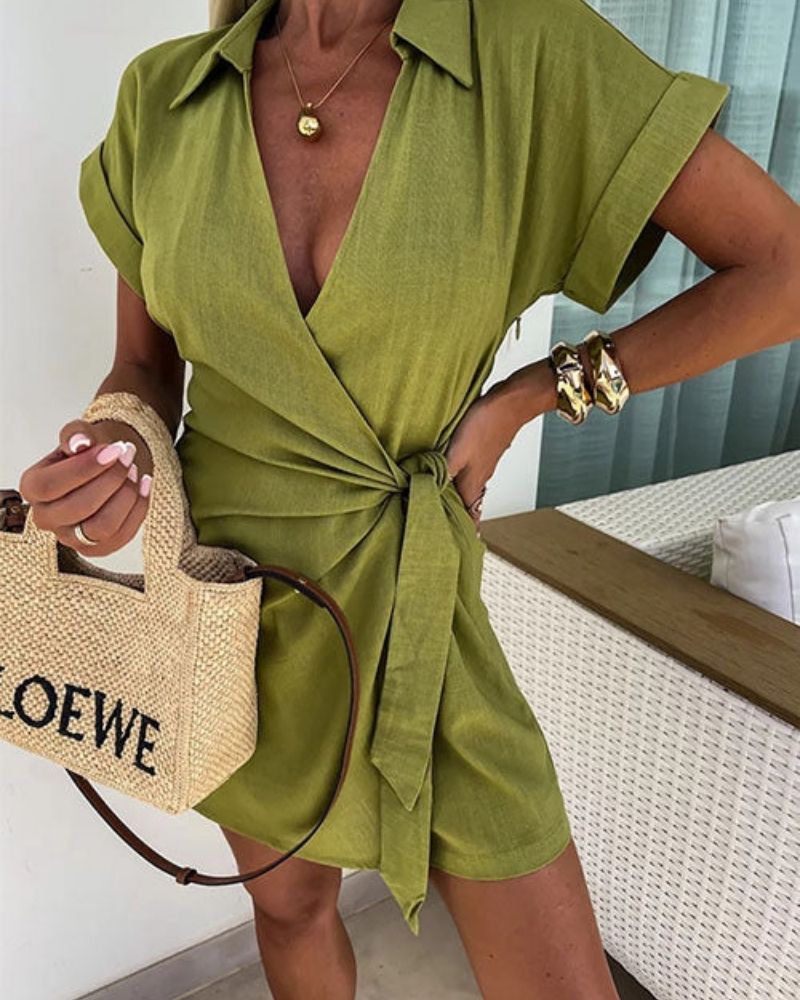 Louise™ | Eleganter Kurzarm-Jumpsuit