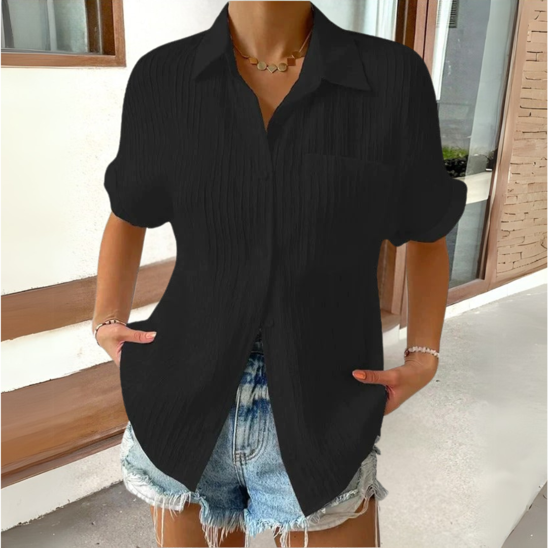 Anneke™ | Elegante Bluse mit Hemdkragen