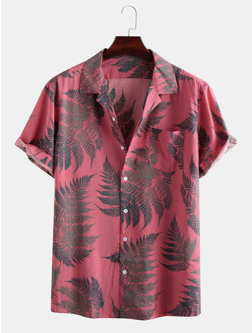 Stylisches Tropical Herren Freizeithemd mit Print