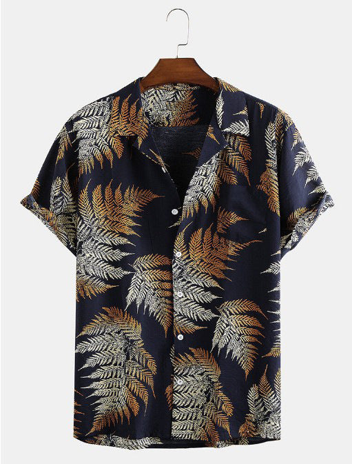 Stylisches Tropical Herren Freizeithemd mit Print