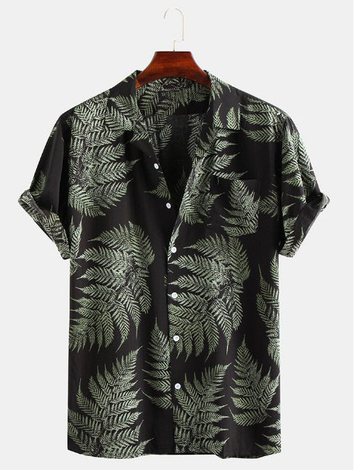 Stylisches Tropical Herren Freizeithemd mit Print