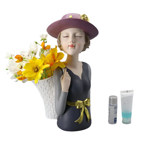 EnchantaPot Leichtgewichtige Resin-Pflanzkasten – Charmantes Design