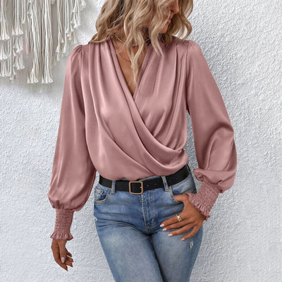 Ximena® | Stylischer Blusenpullover mit überkreuztem Design