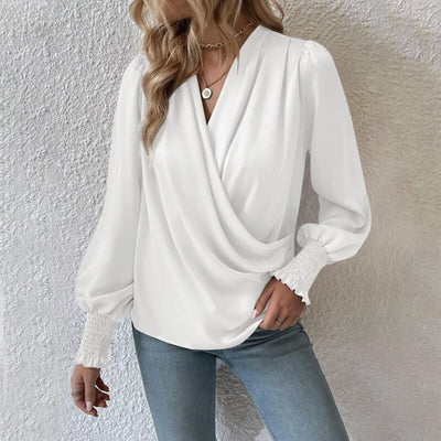 Ximena® | Stylischer Blusenpullover mit überkreuztem Design