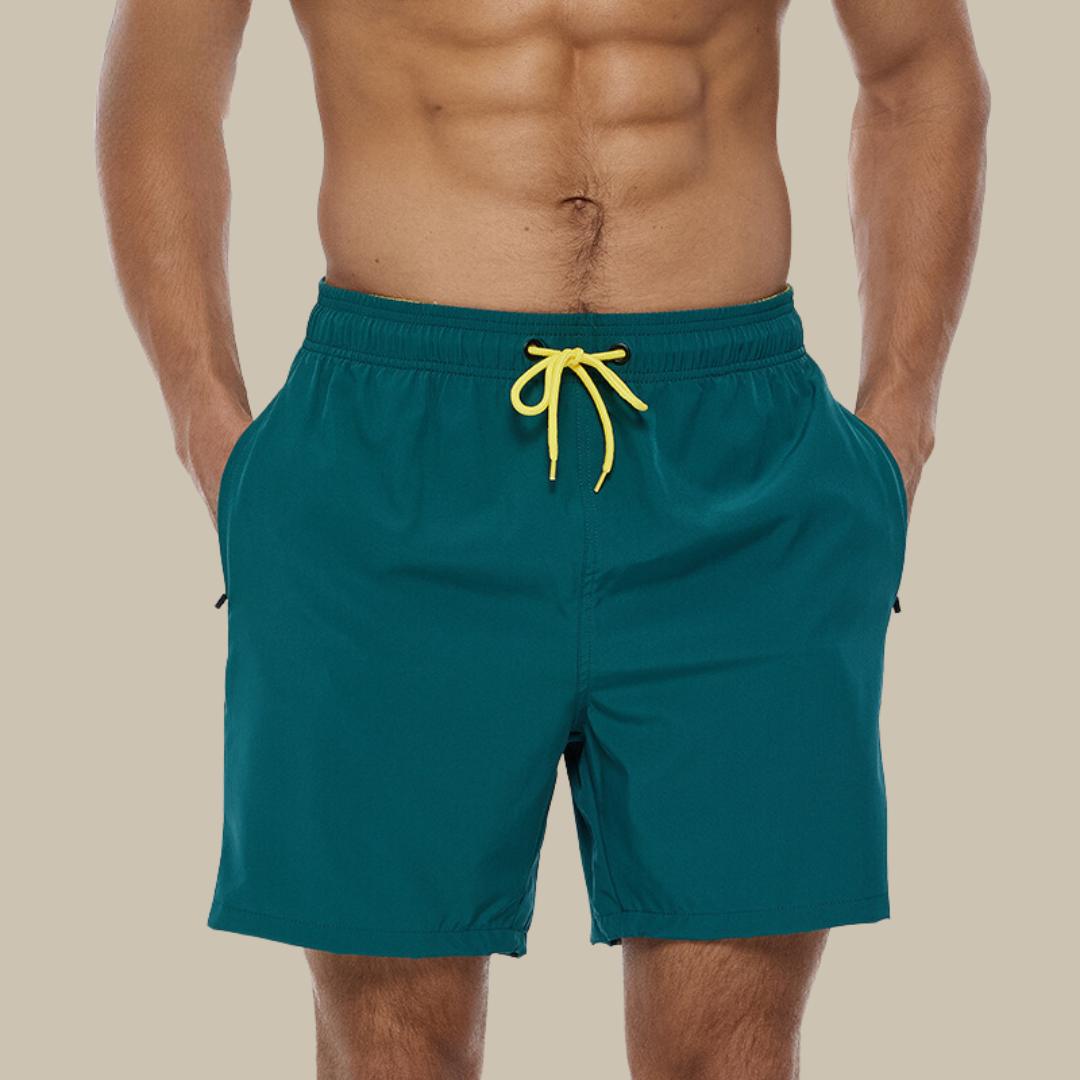Badehose für Herren - Leichte, schnelltrocknende Badeshorts mit Stretch für den Sommer