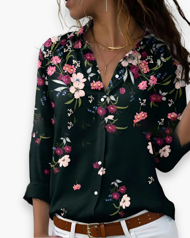 Damen Lässige Druckbluse | Zeitloser Stil
