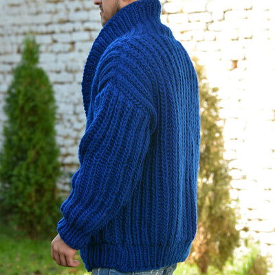 Einfach Gestrickte Winterstrickjacke für Männer