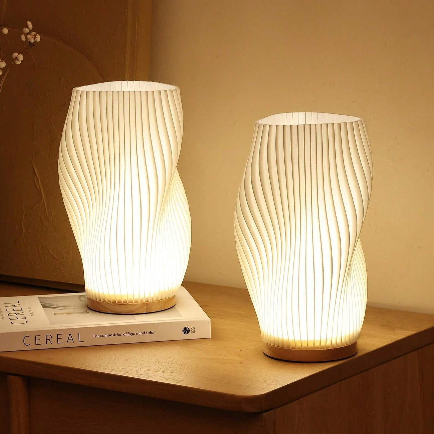WaveGlow Dual Shade USB-Tischlampe
