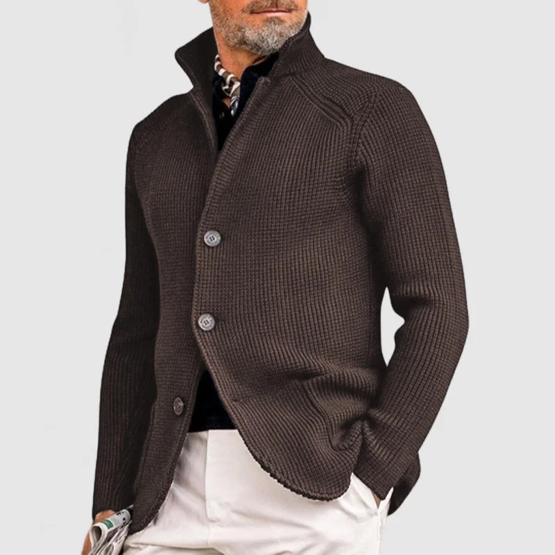 Ramon - Elegante Herrenstrickjacke mit Kapuze