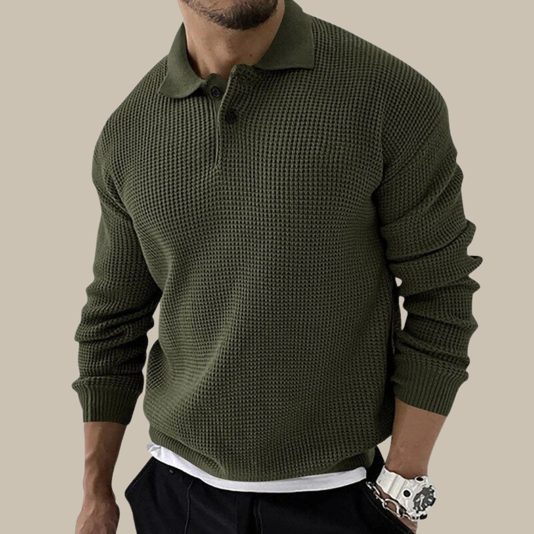 Poloshirt für Herren - Dünn gestricktes Kurzarm-Poloshirt für den Sommer