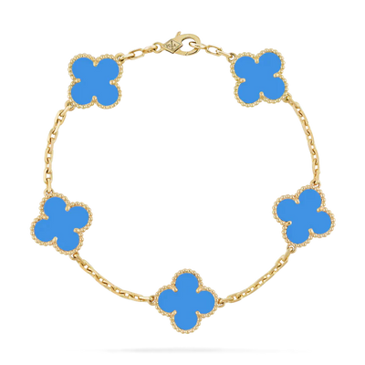 KLEEBLATT ARMBAND | ROYAL BLAU