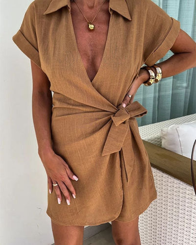 Louise™ | Eleganter Kurzarm-Jumpsuit