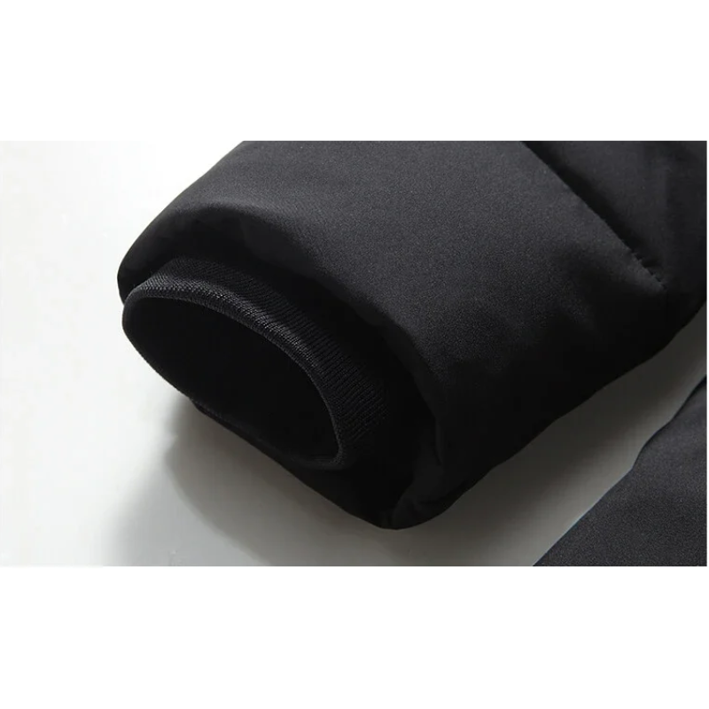 Zip-up Parka Jacke mit Pelzkapuze für Herren