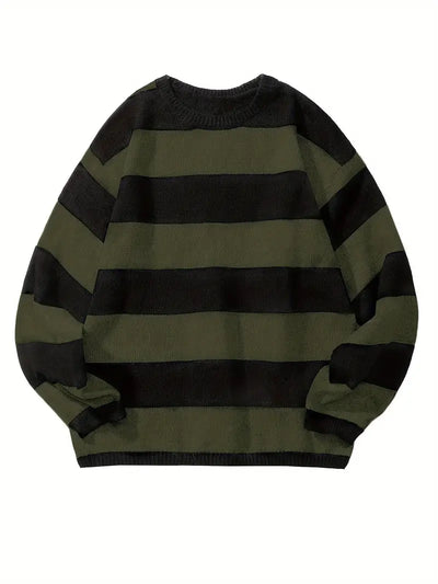 Retro-Strickpullover mit Streifen für Herren