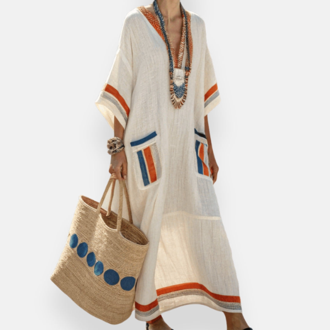 Erelia – Maxikleid im Kaftan-Stil