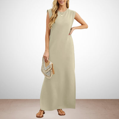 Emma - Langes, fließendes, knitterfreies Kleid