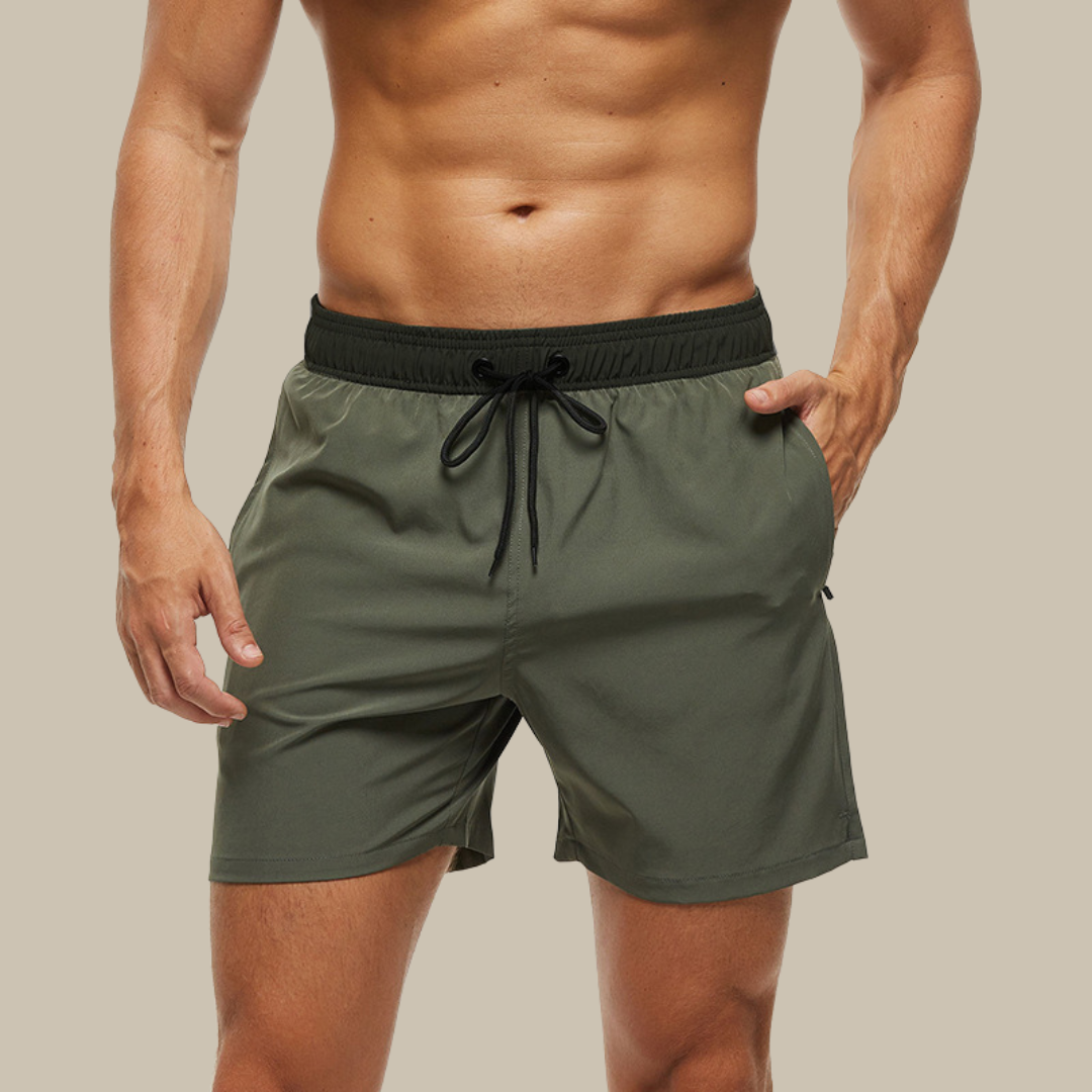 Badehose für Herren - Leichte, schnelltrocknende Badeshorts mit Stretch für den Sommer