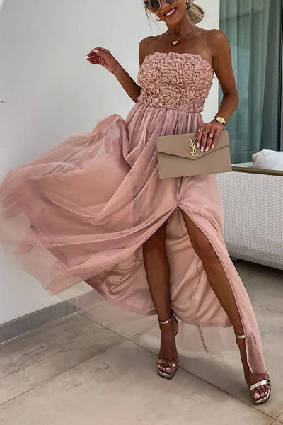 Ari - Modisches Maxikleid mit Schlitz