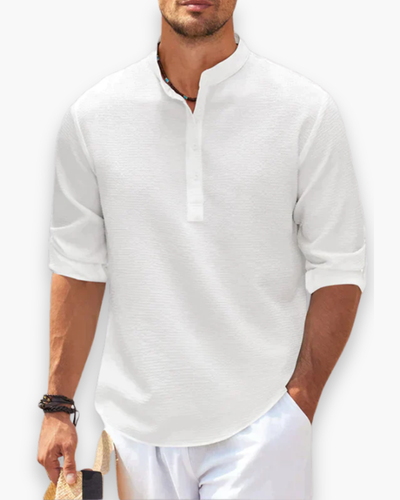 Herren Freizeit Hemd | Chinesischer Kragen