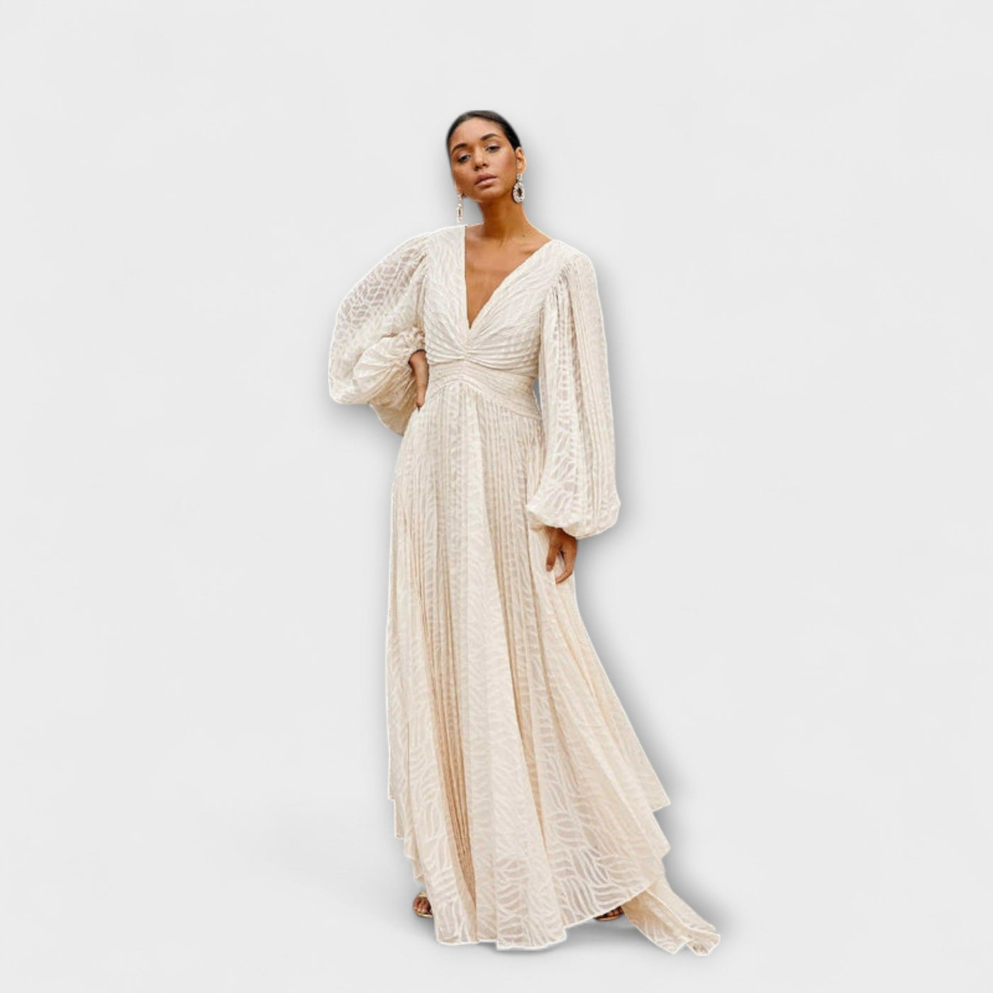 Allegory Elsa Cream Maxi Dress