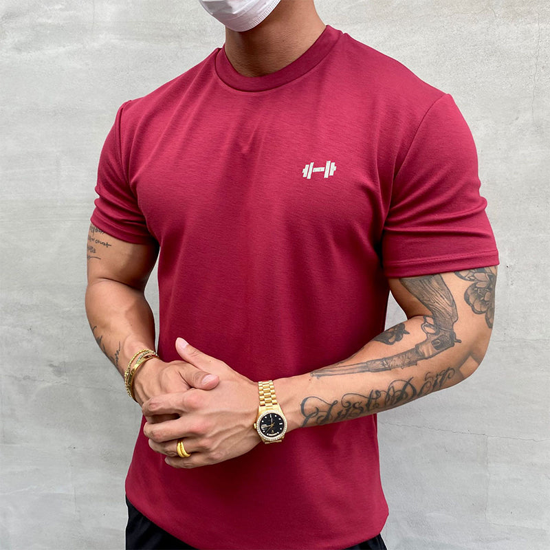 Sport-T-Shirt aus dehnbarer reiner Baumwolle