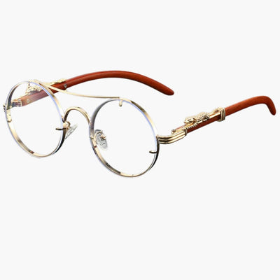 Damen Sonnenbrille mit Rundgläsern und UV-Schutz für alle Jahreszeiten