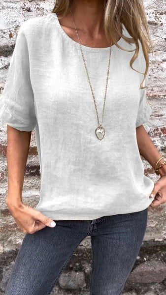 Adelgunda® | Bluse mit Rundhalsausschnitt