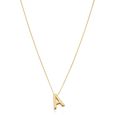 Lara - Goldener Buchstaben-Anhänger