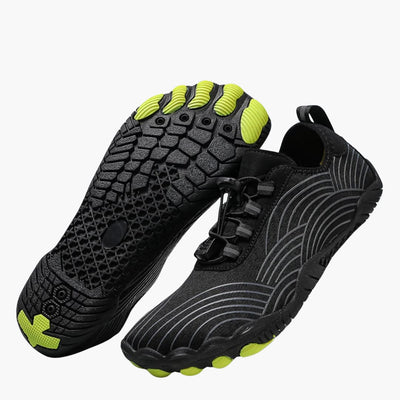 Unisex Outdoor Barfuß schuhe mit elastischem Verschluss und rutschfester Sohle