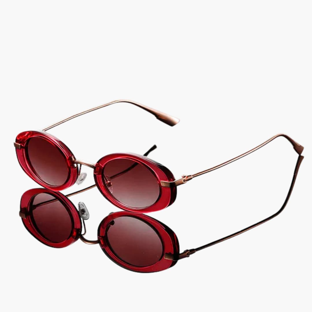 Damen Sonnenbrille mit runden Gläsern und UV-Schutz