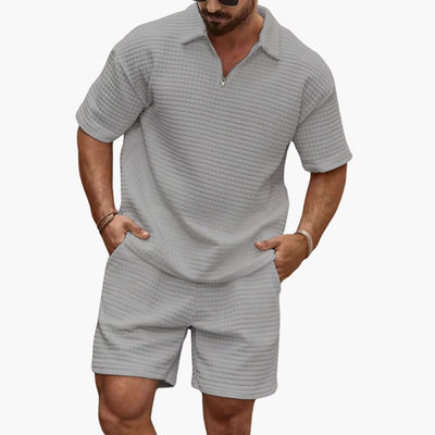Sommer Set für Herren - Leichte Zweiteiler mit Poloshirt und Sweat Shorts