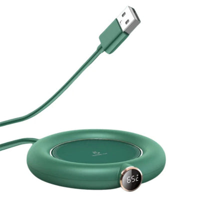 HeatWave – USB-Heißgetränkehalter mit LED-Display für perfekt temperierte Getränke