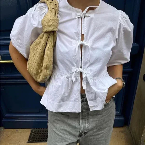 Alarissa® | Elegante Schößchenbluse für Damen, Baggy-Passform und stilvoll