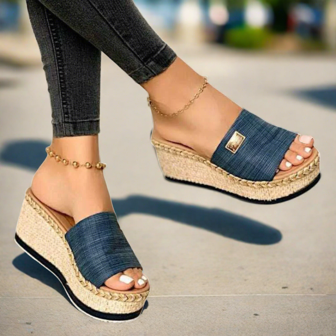 Riecker Sandalen | bequeme Sommer-Sandaletten für Frauen mit Absatz