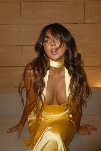 Faelira ™ | Maxikleid aus Satin mit Schluppenkragen