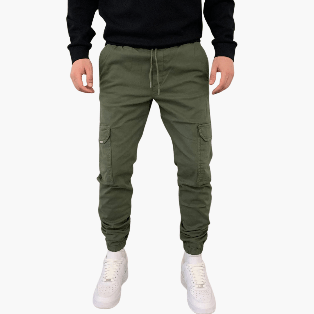 Cargohosen für Herren - Stylische Sommer-Baumwollhose mit Tasche