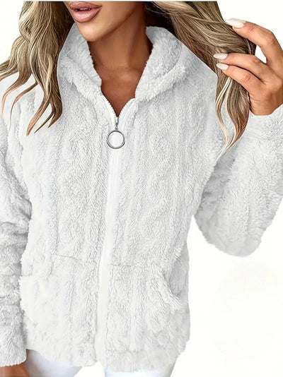 GAELLE | Langarm Kapuzenpullover Mit Reißverschluss