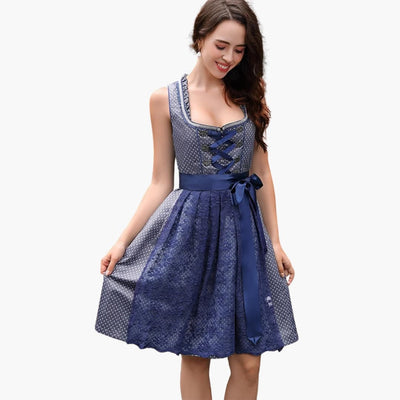 Dirndl kleid mit Spitzen­schürze für Damen - Oktoberfest 2025