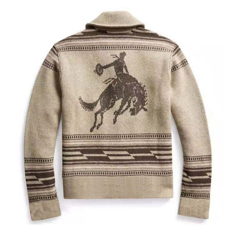 Vintage-WinterStrickjacke für Männer