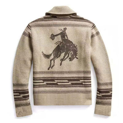Vintage-WinterStrickjacke für Männer