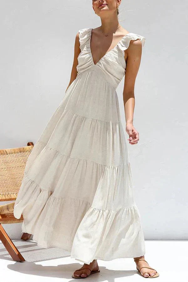Boho-Maxikleid | Luftig & Romantisch | Volant-Design