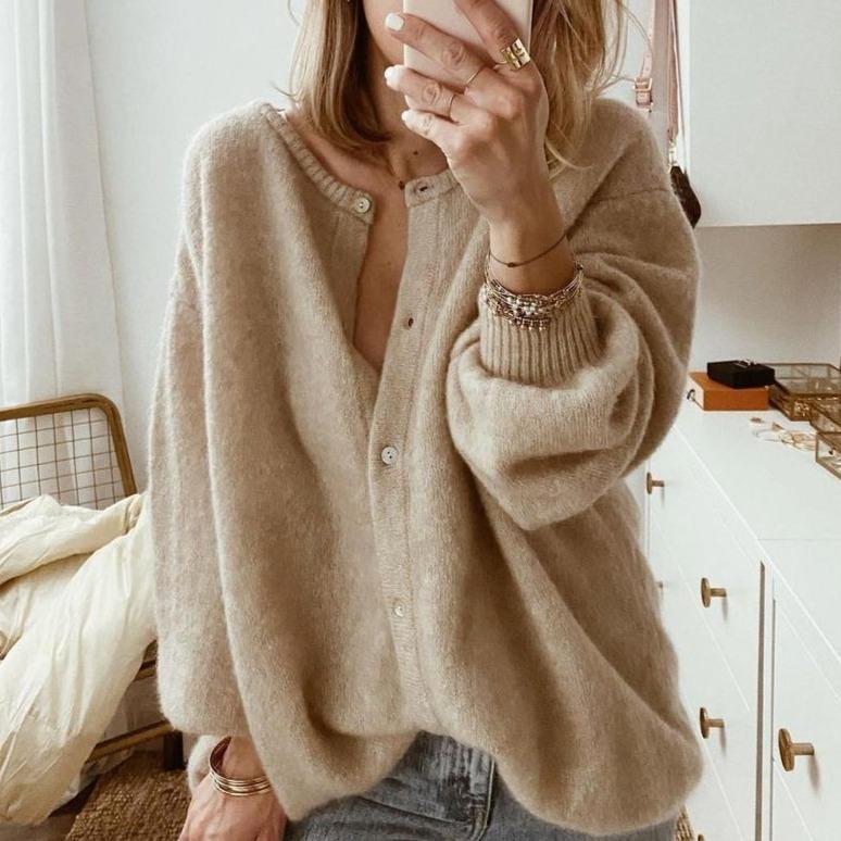 Böhmische Grobstrickjacke für Frauen