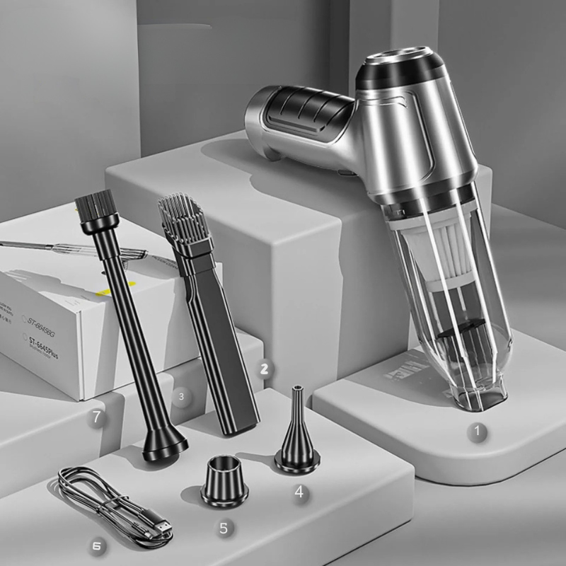 Leo PowerClean kabellose Handstaubsauger – Kompaktes, wiederaufladbares Auto- und Haushaltstaubsauggerät