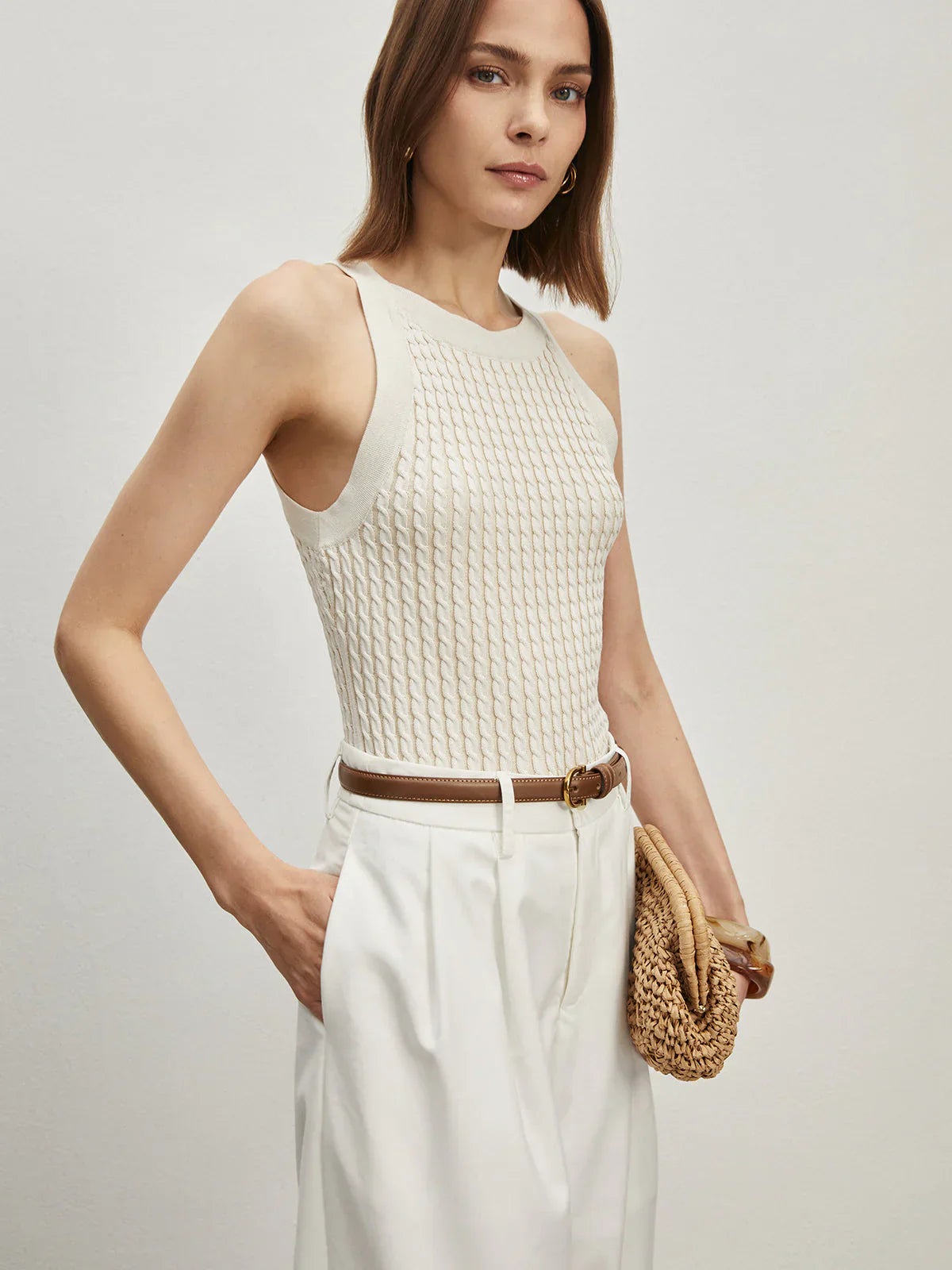 Strick-Tanktop | Strukturmuster | Zeitloser Chic