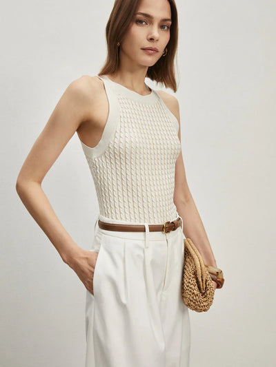 Strick-Tanktop | Strukturmuster | Zeitloser Chic