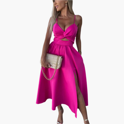 Elegantes Midikleid für Damen – Sommerkleid mit Trägern