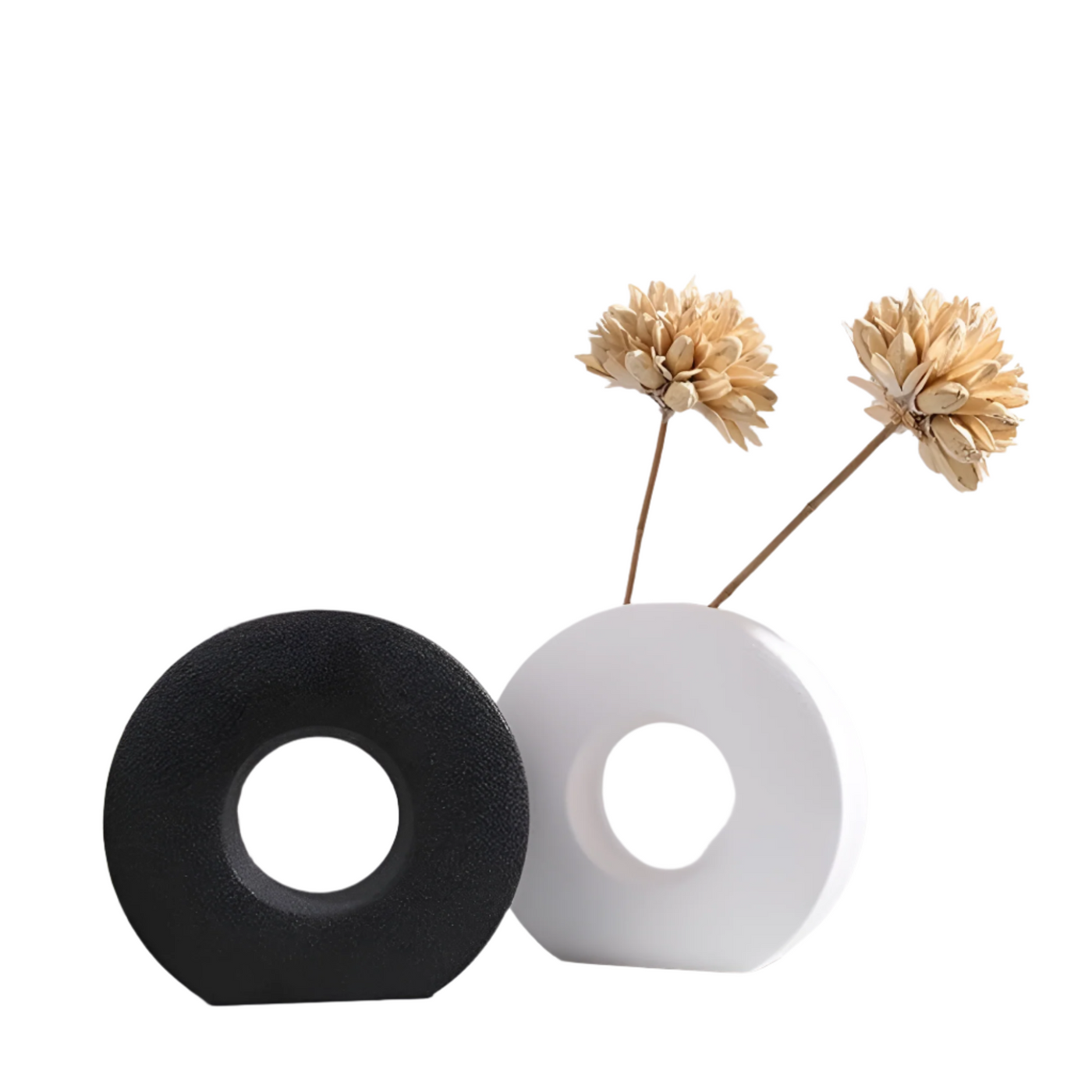 DecoraForm skulptierte Keramische Akzentvase – Moderner Handgefertigter Blickfang