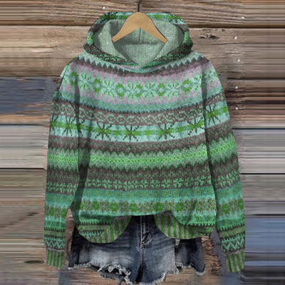 Norwegerpullover mit Kapuze für Frauen