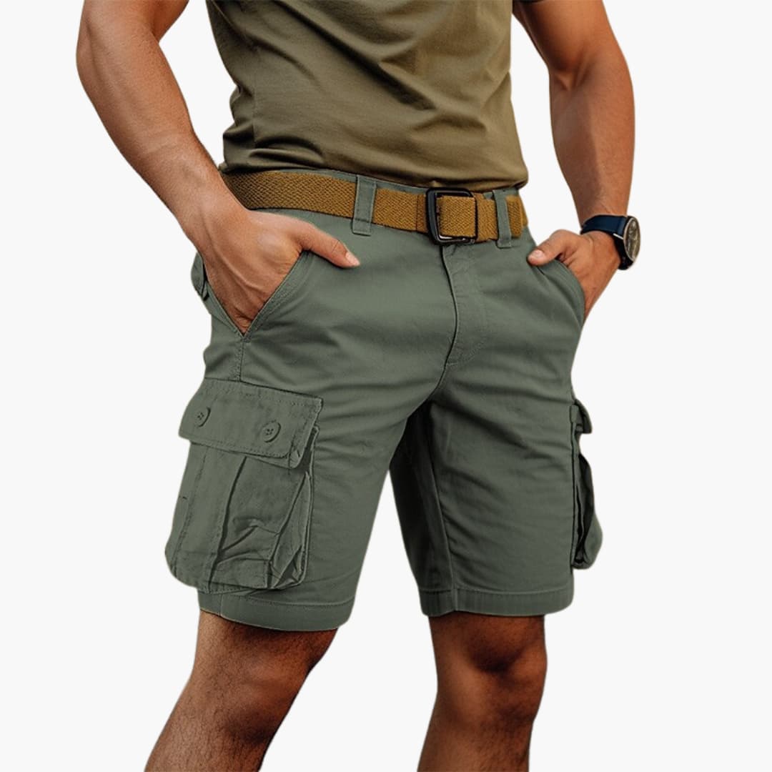 Herren Cargo Shorts mit Reißverschluss und vielen Taschen