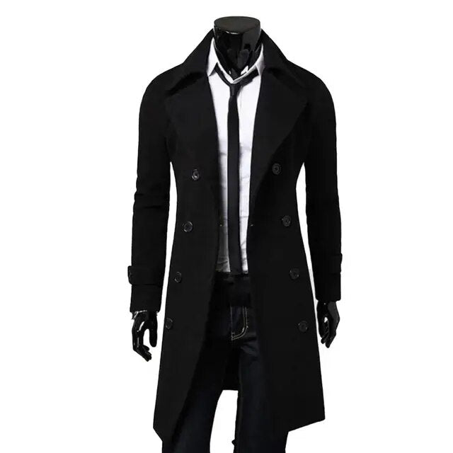Zweireihiger Britischer Trenchcoat für Herren